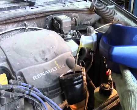 Заполнение коробки передач Renault Logan маслом