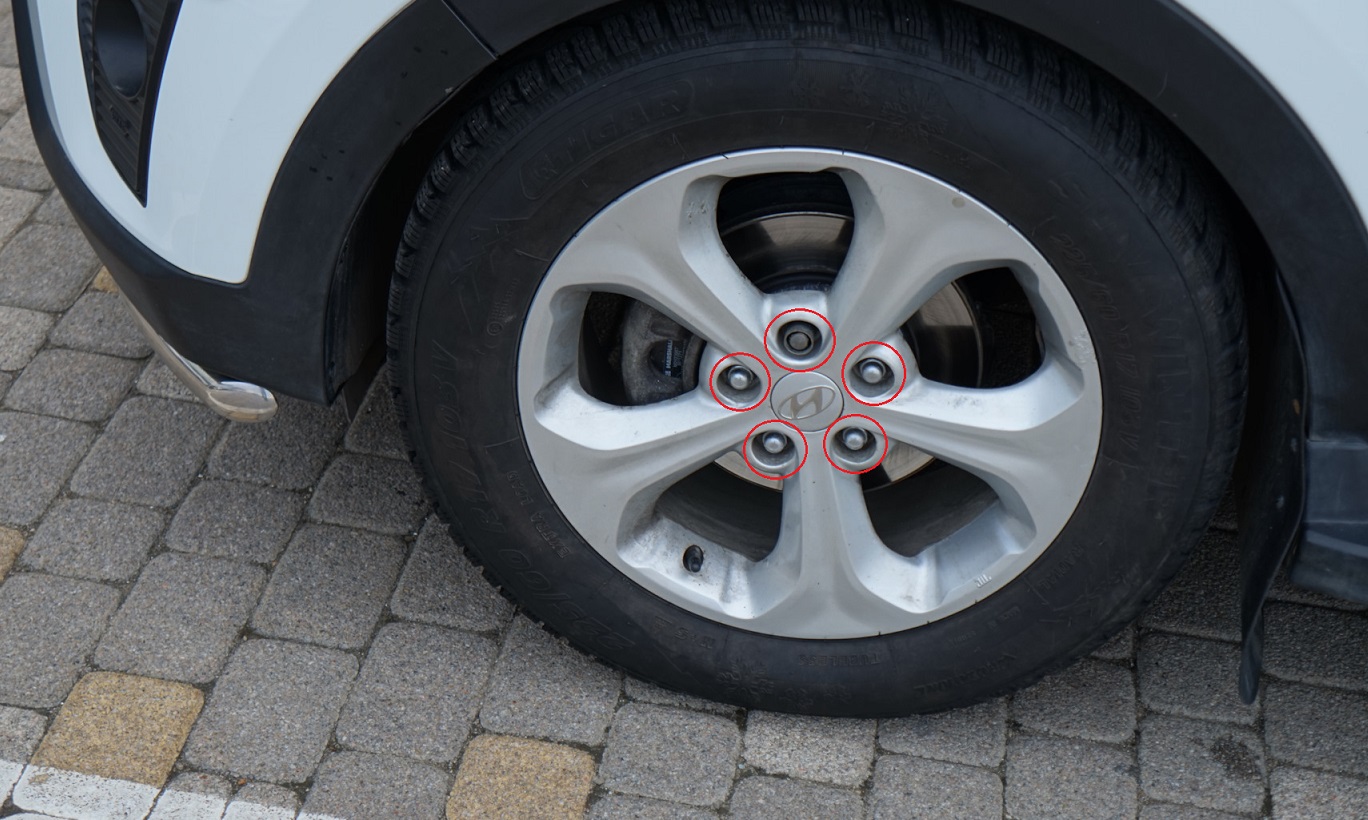 Замена колеса Hyundai Creta
