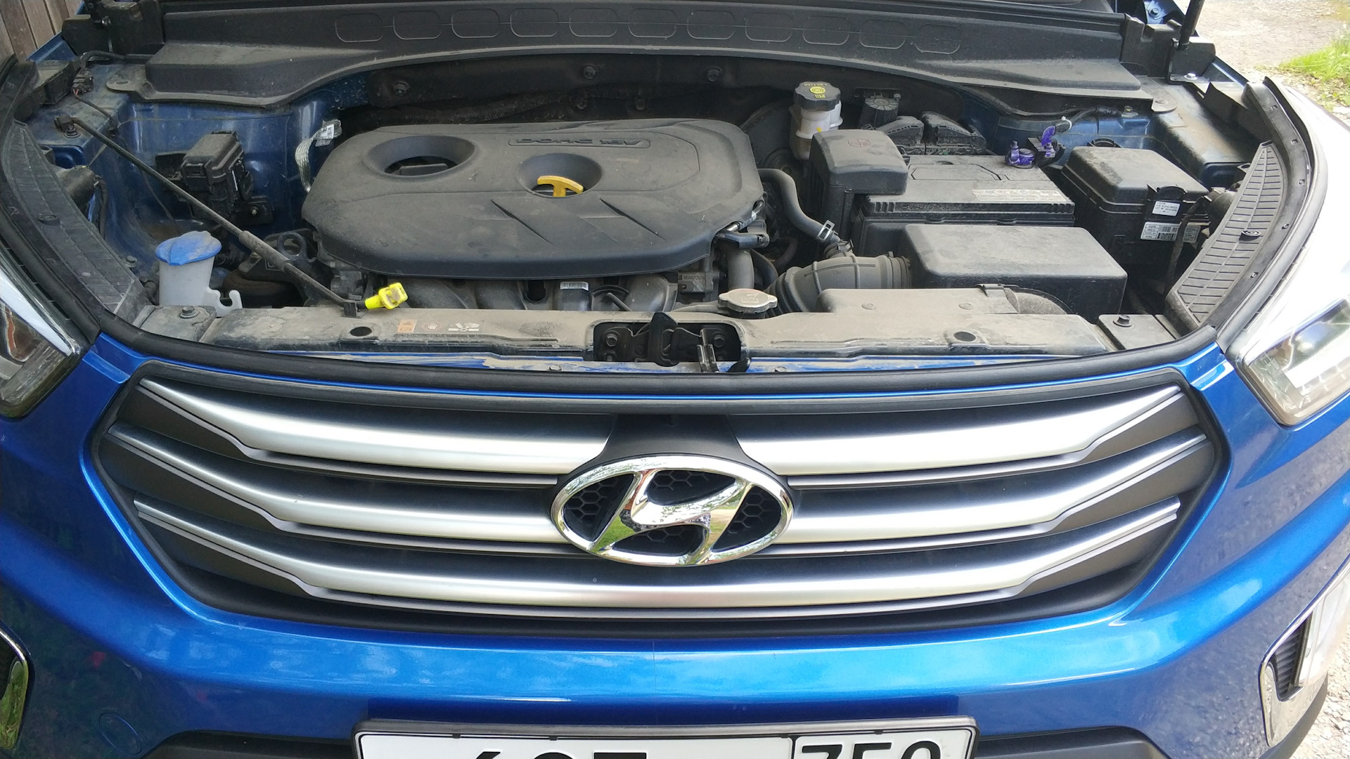 Замена лампочки габаритного света Hyundai Creta