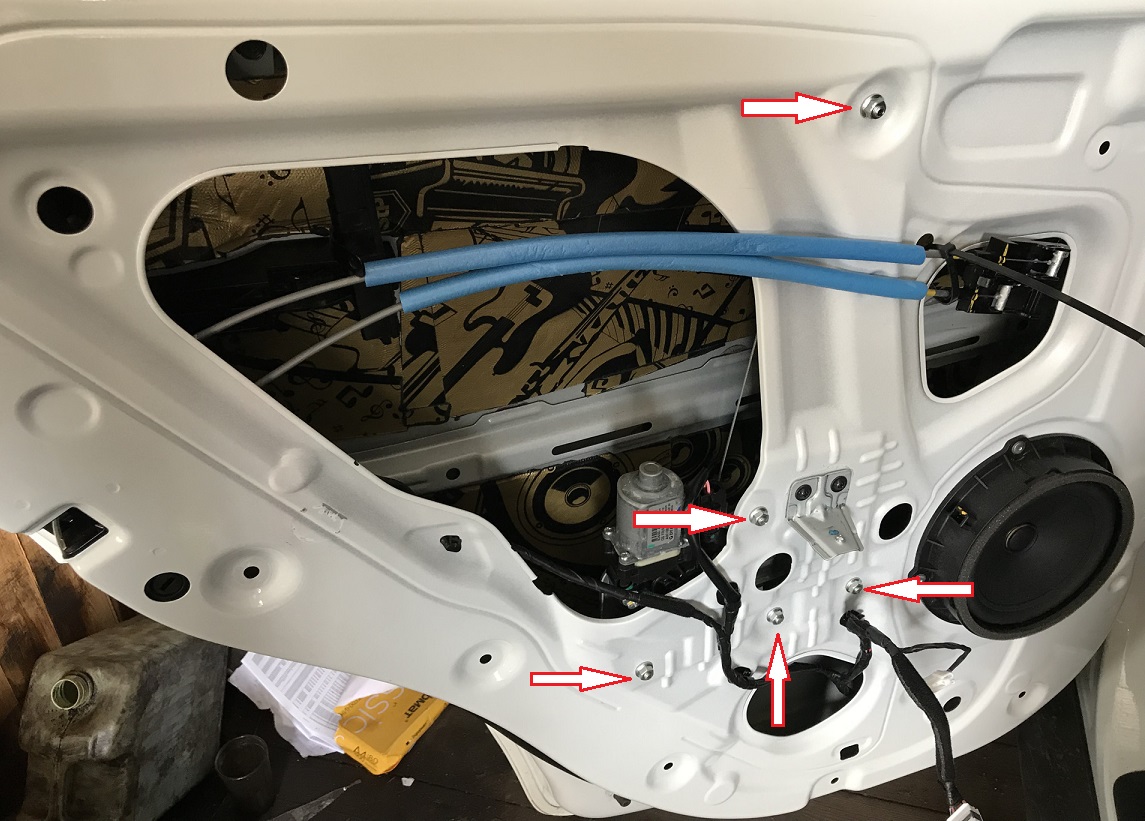 Замена стеклоподъемника задней двери Hyundai Creta